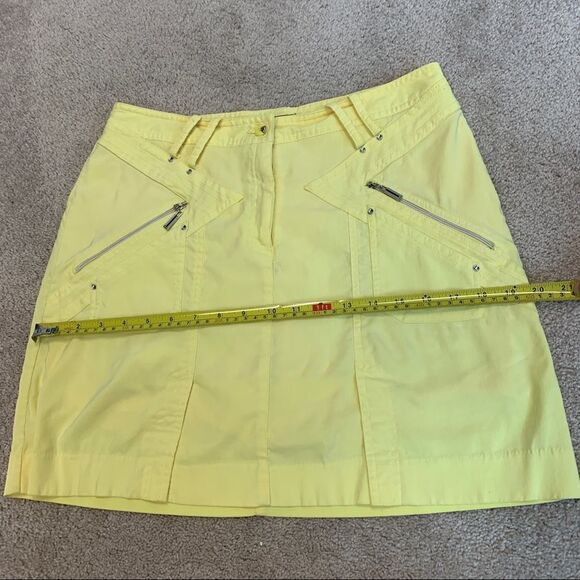Jamie Sadock yellow golf skirt skort Sz 6/8 - Picture 10 of 12